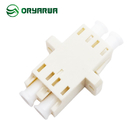 FTTH Integrated Type Duplex LC Fiber Optic Adapter With Flange