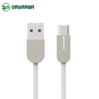 Zinc Alloy USB 2.0 Data Cable With Embossing TPE Jacket