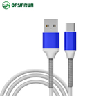 Anti Break AL Alloy USB Data Cable With Spring 5V 2.1A