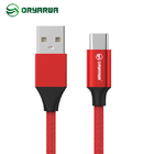 Alloy Clothing Braided 5V 2.1A USB Data Cable For Samsung Huawei