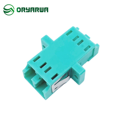 Duplex LC Fiber Optic Adapter One Piece Type With Flange