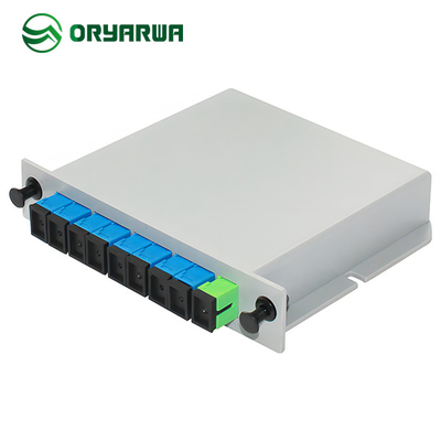 SC UPC 1X8 Fiber Optic Cassette PLC Splitter ABS Material