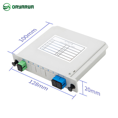 SC UPC 1*2 Fiber Optic Cassette PLC Splitter In FTTX