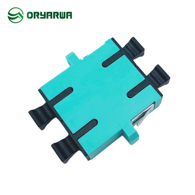 One Piece Type OM3 OM4 Duplex SC Fiber Optic Adapter