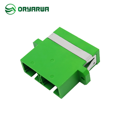 Multimode APC Duplex SC Fiber Optic Adapter One Piece Design