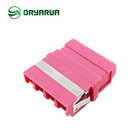 IEC OM4 Welded Type LC Quad Optical Fiber Adaptor