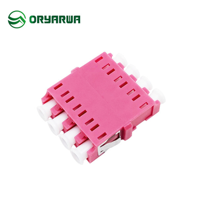 Welded Injection LC Quad Singlemode Multimode Fiber Optic Adapter