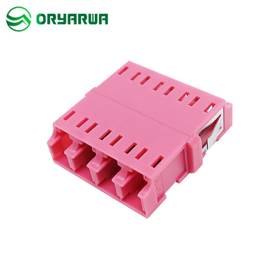 Welded Injection LC Quad Singlemode Multimode Fiber Optic Adapter