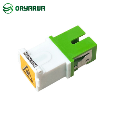 Outer Shutter Simplex SC To SC Fiber Coupler Flangeless For Telecom Network