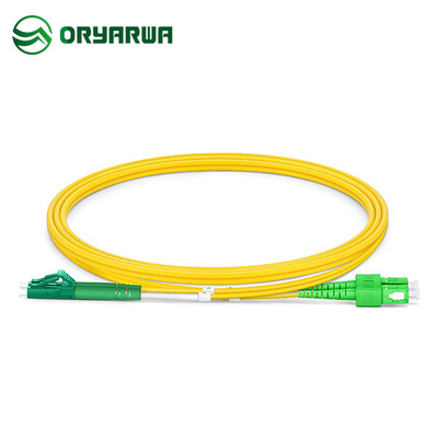 LC APC To SC APC Duplex Single Mode Patch Cord 1310nm - 1550nm