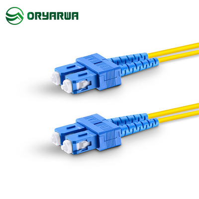 SC UPC To SC UPC Duplex Single Mode Patch Cord 1M 2M 3M