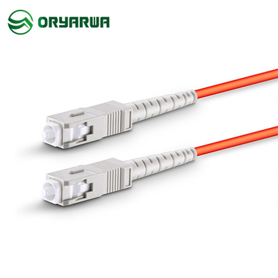 SC UPC To SC UPC Simplex Fiber Optic Multimode Patch Cord OM1