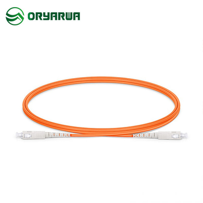 SC UPC To SC UPC Simplex Fiber Optic Multimode Patch Cord OM1