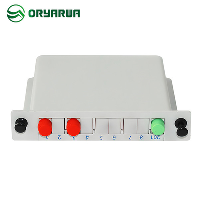 Simplex FC UPC 1x2 Fiber Optic Cassette PLC Splitter ABS Material