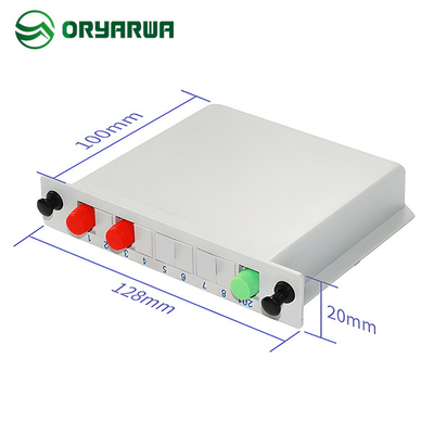 Simplex FC UPC 1x2 Fiber Optic Cassette PLC Splitter ABS Material