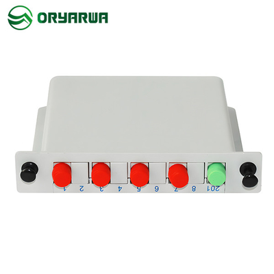 1x4 Casstte PLC Splitter Fiber Optic Simplex FC UPC Connector In FTTH