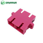 Flange Welded Type Duplex SC Adapter Single Mode For FTTC FTTB