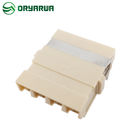 Beige LC Quad Multimode Fiber Adapter Plastic Material Welded Injection