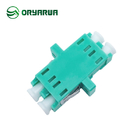 Duplex LC Fiber Optic Adapter One Piece Type With Flange