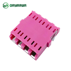 IEC613000 Quad LC Fiber Optic Adaptor With Shutter