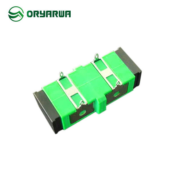 Green Sc Simplex Adapter Welded Type With Fixing Holes