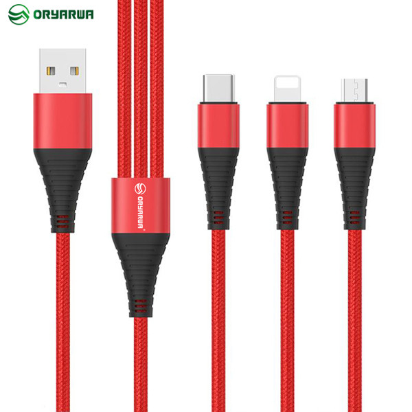 3 In 1 USB Charging Cable For Huawei Android Smartphone
