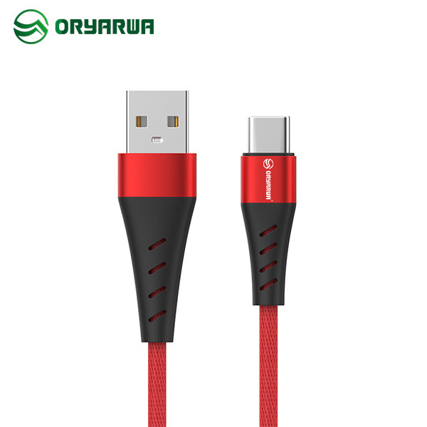 OEM Alloy Clothing Braided USB Data Cable 5V 2.1A Fast Charging