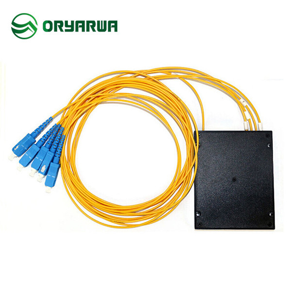 Fiber Optic 1x4 Cassette PLC Splitter ABS Material