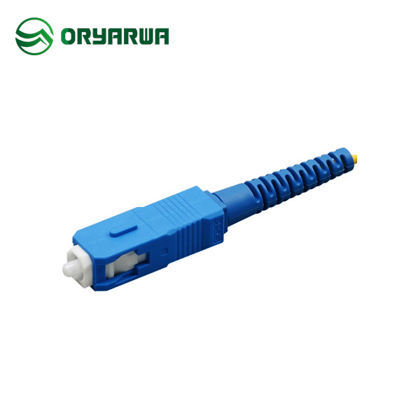Single Mode UPC SC APC Connector 3.0mm 33mm Round Boot ODM OEM