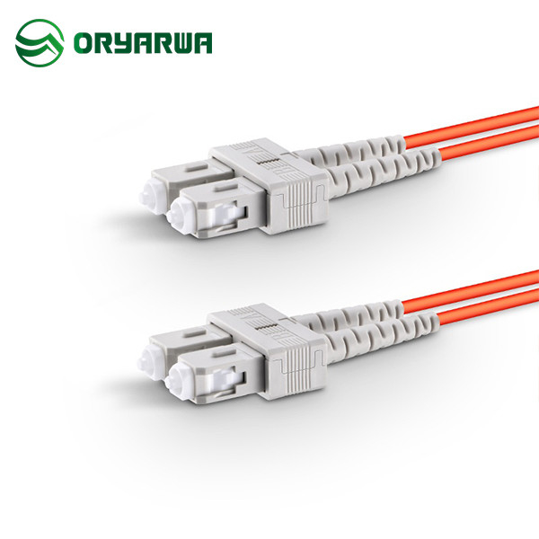 SC UPC To SC UPC Duplex Fiber Optic Multimode Patch Cord OM2