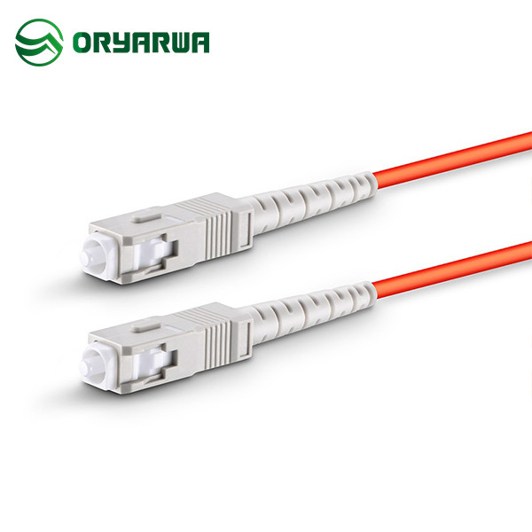 SC UPC To SC UPC Simplex Fiber Optic Multimode Patch Cord OM1