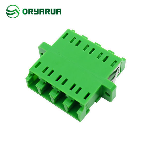 Quad Welded Type LC Duplex Adapter Ceramic Sleeve For ODF Pigtail