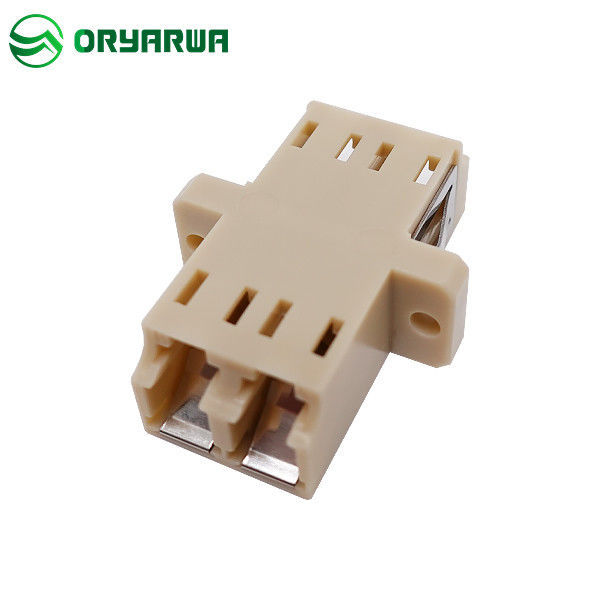 Duplex LC To LC Fiber Optic Adapter With Shutter