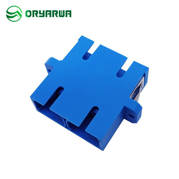 One Piece Type PC SC Duplex Adapter Multimode For CATV Networks