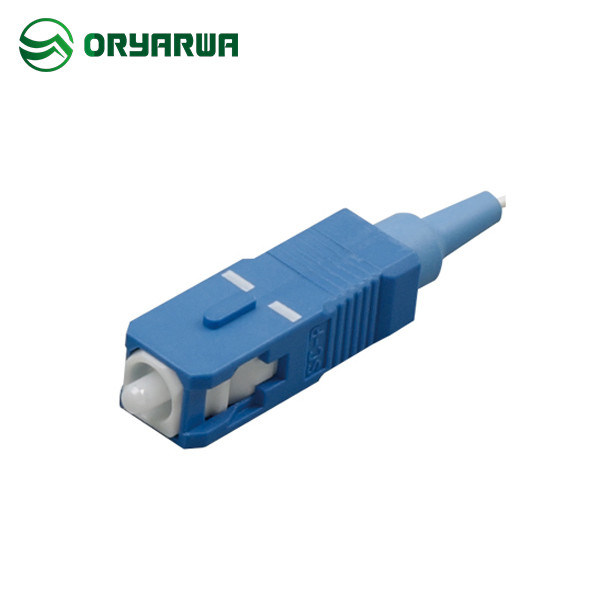 15.3mm Short Boot SC APC Single Mode Fiber Connector For 900um Cable