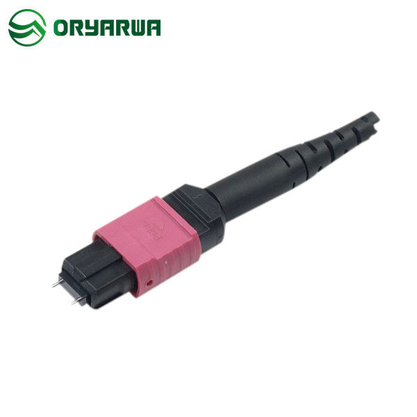 OM4 40 100G Male MPO Fiber Connector 3.0mm Trunk 12C ISO9001
