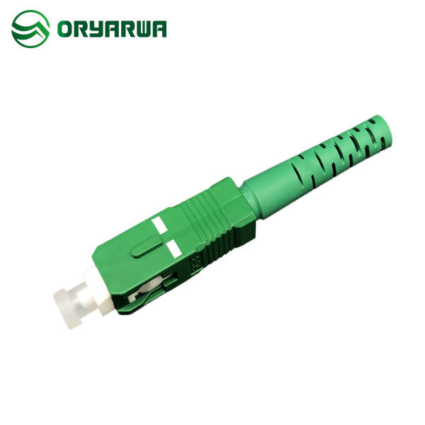 4.8mm SC Duplex Fiber Connector RAL 6027 40mm Round Long Boot For Patch Cable