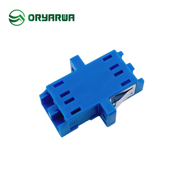 Flange Flangeless One Piece Duplex LC Fiber Optic Adapter