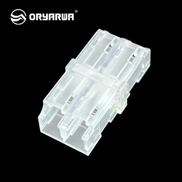 LC Duplex Transparent LC Fiber Optic Adapter One Piece